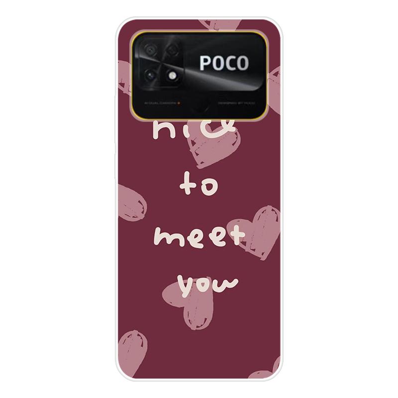 Для Xiaomi Poco C40 C 40 Чехол Мягкая силиконовая задняя крышка Мультяшный чехол для телефона Разнообразие