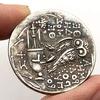 Copy Ancient Greek Owl Athena Silver Coin Foreign Coin Collection KTY