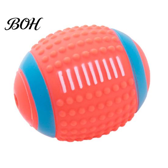 Dog Chew Ball Toy Ball, Sound-Producing Rubber Durable Pet Safe Toy, Cleans Teeth Interactive Training Outdoor Play Cleaning