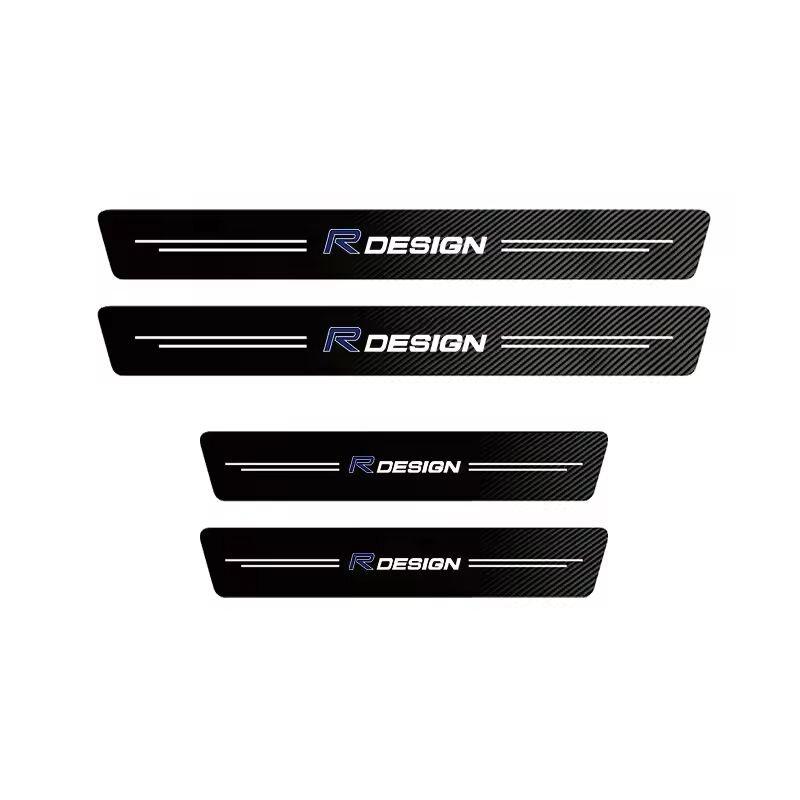 1/4/5Pcs Car Door Sticker Threshold Anti Scratch Decal Accessories For Volvo Xc60 Xc90 V40 V60 S60 V50 V90 S80 C40 XC40 Rdesign
