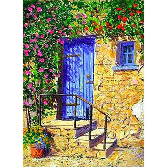 DIY 5D алмазная живопись, вышивка крестиком, морской пейзаж, дом, полная круглая дрель, пейзаж, алмазная вышивка, мозаика, искусство, домашний декор, подарок