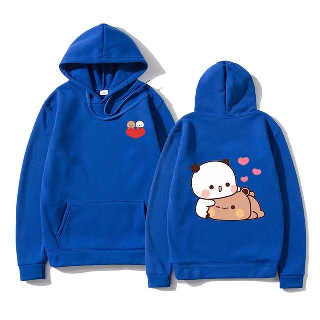 Bubu And Dudu Hoodie Women Aesthetic Graphic Funny Kawaii Bubble Tea Hoodies Unisex Anime Harajuku Vintage Pullovers Sweats