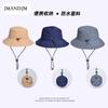 New Summer Waterproof Bucket Hat Men's Outdoor Fishing Mountaineering Hat Folding Storage Color Matching Sunshade Sun Protection Hat Children
