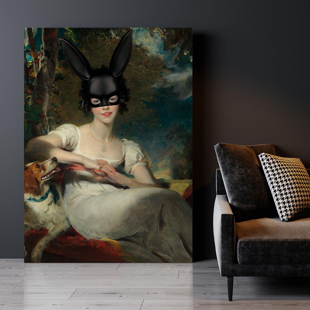 Obraz na płótnie króliczek playboy dolar