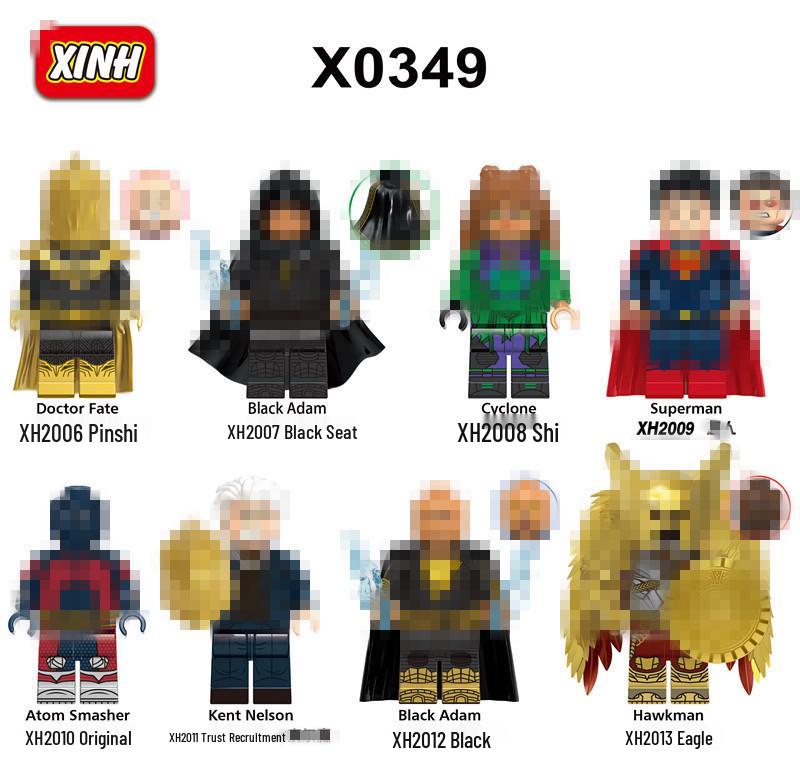 Xin Hong X0349 Супергерой Доктор Черный Адам Циклон Конструктор Игрушка
