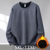 Мода больших размеров 5XL-13XL Осень Зима Оверсайз Толстовки для мужчин Одежда Толстые Теплые на флисовой подкладке Топы с длинным рукавом Повседневные мужские пуловеры