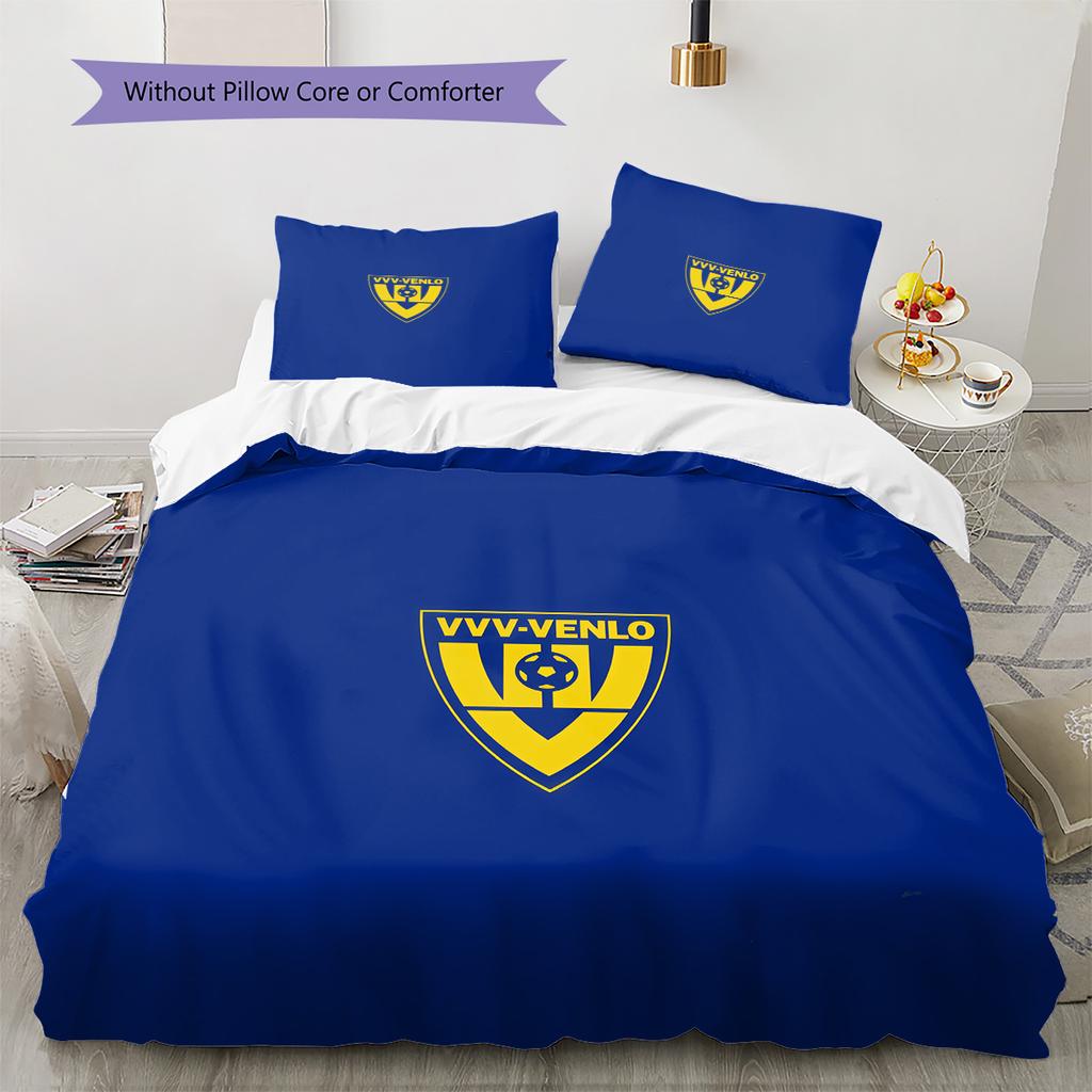 VVV-Venlo Pattern Bedding Quilt Set Home Decoration Gift (1 * duvet cover + 2 * pillowcase without core)