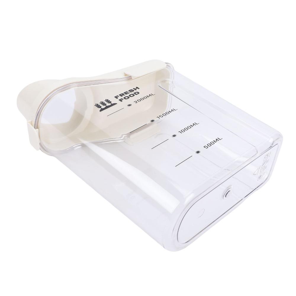 PET Plastic Rice Storage Container 2300ml Pet Food Container Food Storage Canister For Home