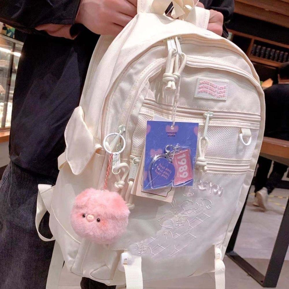 Мягкий плюш, маленькая голова свиньи, плюшевый кулон, маленькая голова свиньи, плюшевый брелок в виде свиньи, женский, для девочек