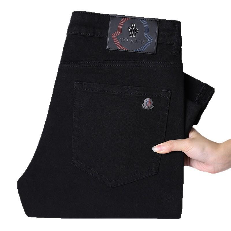 Новый Модный Тренд Джинсы Мужские Осень и Зима Черные Прямые Универсальные Повседневные Брюки