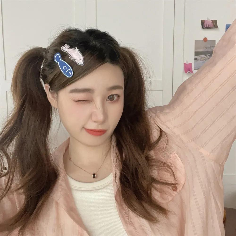 Милые заколки для волос с изображением рыбки для женщин и девочек, забавные детские заколки для волос, заколки, головные уборы, аксессуары для волос