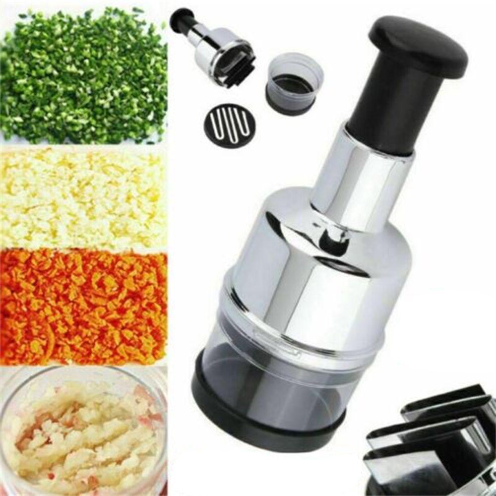 Home Kitchen Gadgets Manual Hand Press Garlic Onion Chopper Vegetable Food Processor Fruit Cutter