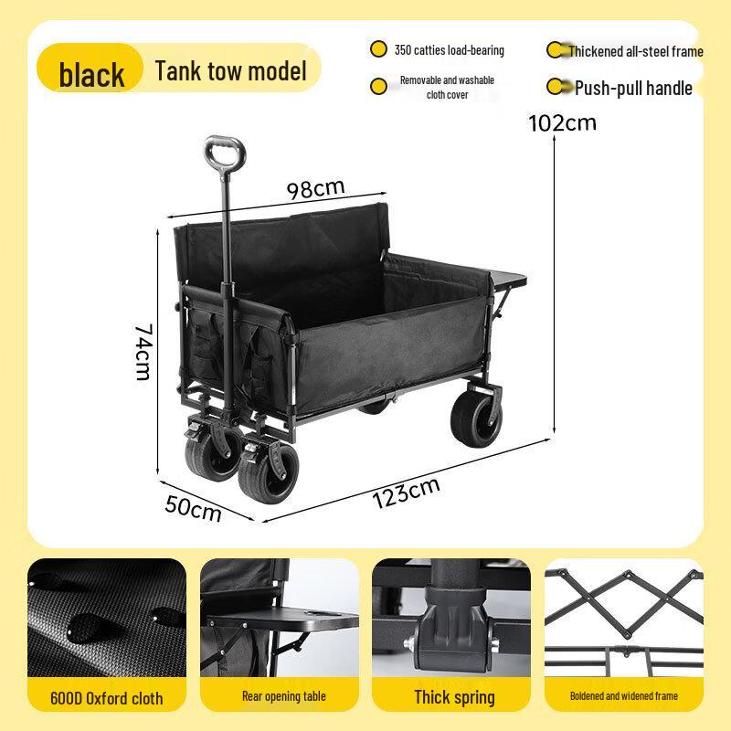 ZISIZ Multi-functional Foldable Camping Cart