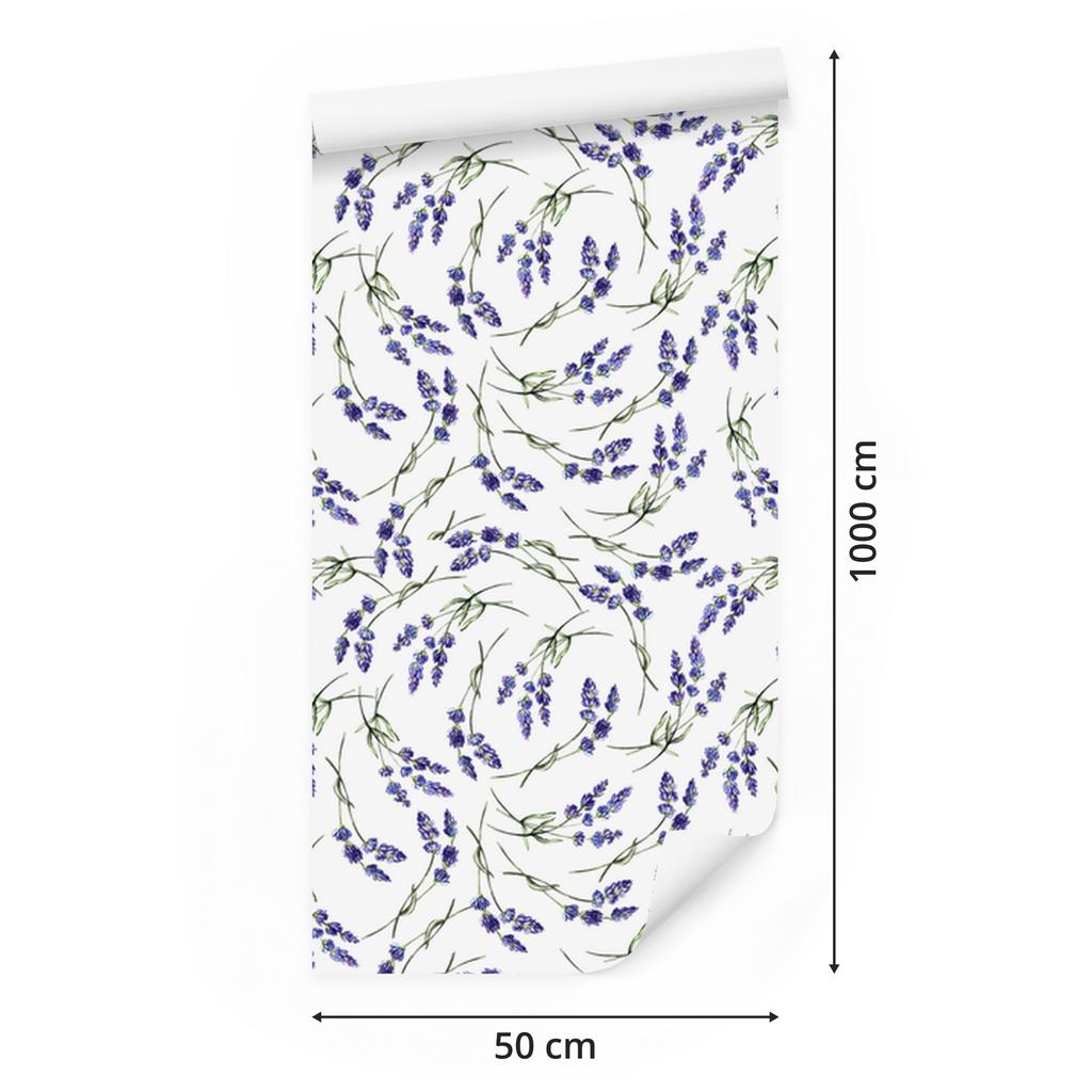 Lavender wallpaper in a modern style for the living room and bedroom 50x1000