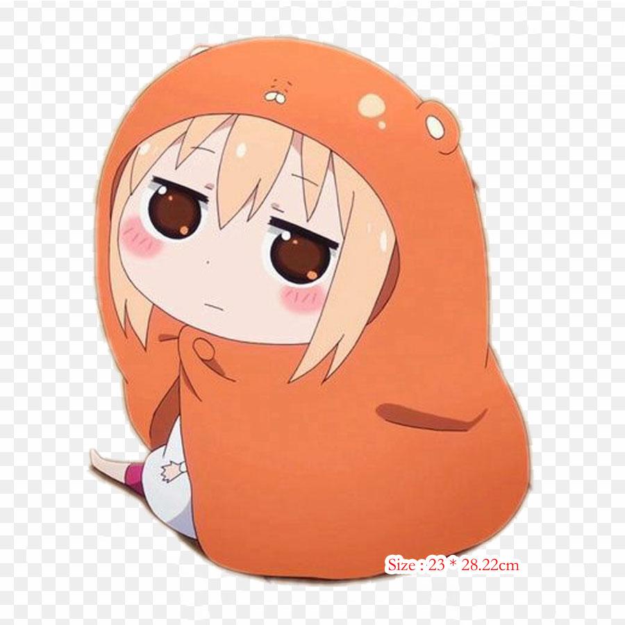 Chibi Umaru Chan Transparent Himouto Umaru-chan Anime Iron On Transfers Patch On Clothing DIY Washable T-Shirt Thermal Sticker On Clothes Patch