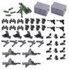 44pcs WW2 Military Guns Army Soldier Weapon Pack Parts Mini Brinquedos Figures Access Set Moc Building Block Brick Toys
