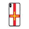 Coque iPhone - Guernesey - XS Max - Souple - Multicolore - Motif Drapeau