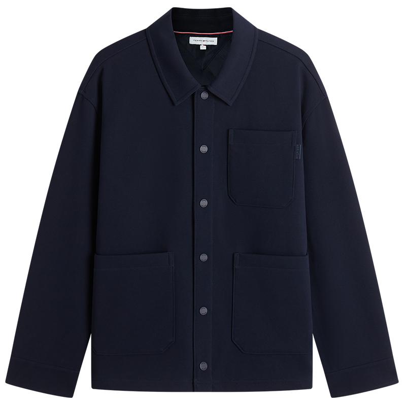 Tommy Hilfiger Куртки Мужские Темно-синие DW5 Лацкан Умеренный Другие MW44945