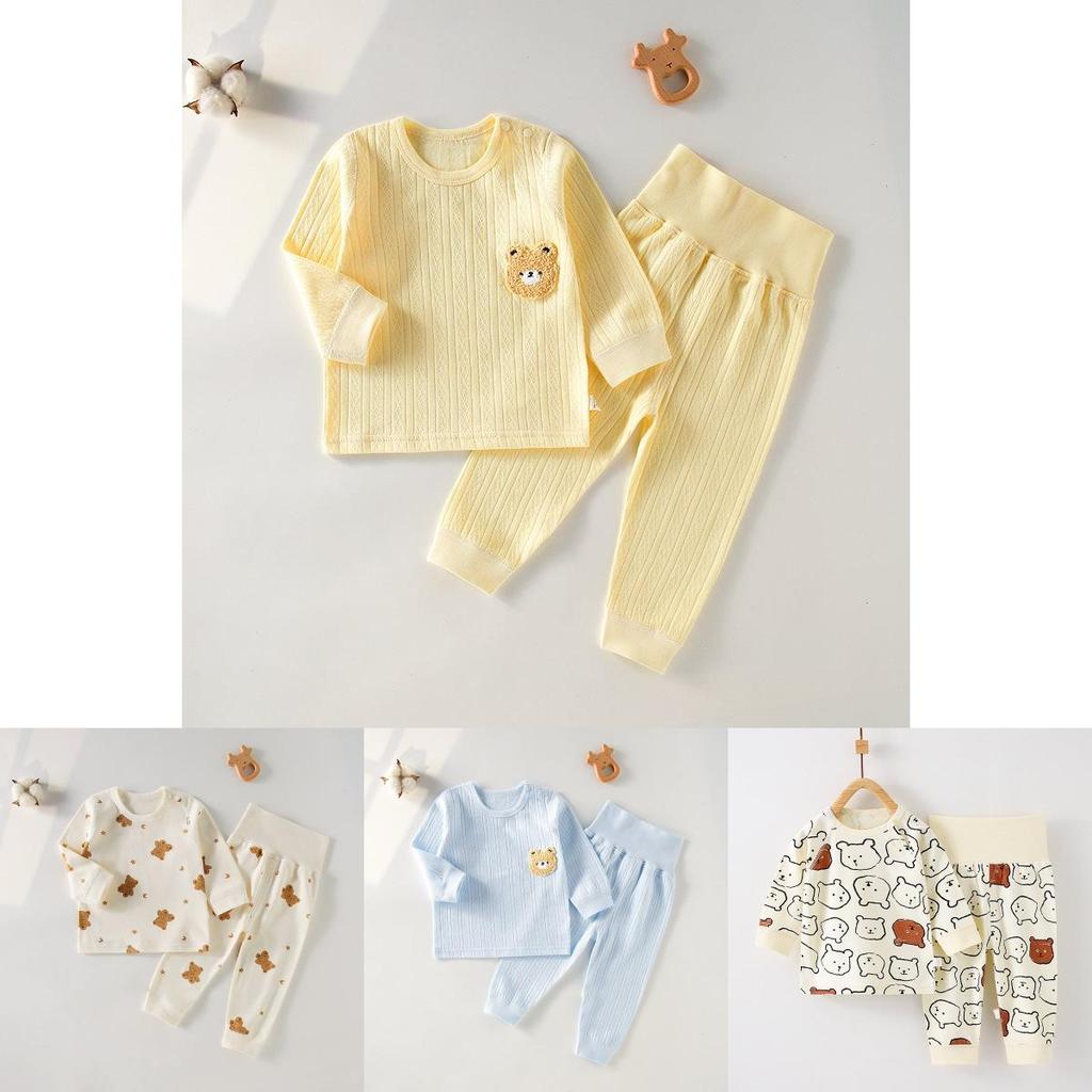 Cozy 2023 Autumn Winter Childrens Soft Cotton Long Sleeve Two Piece Set For Baby Boys And Girls