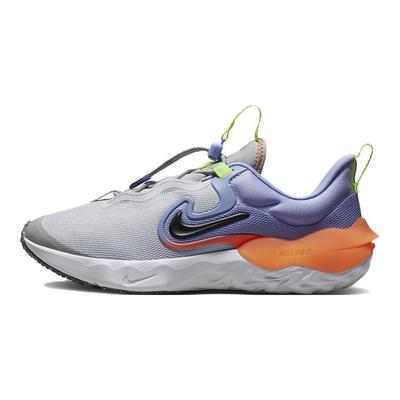 Кроссовки детские Run Flow GS Photon Dust Purple Pulse серые, оранжево-черные DR0472-002