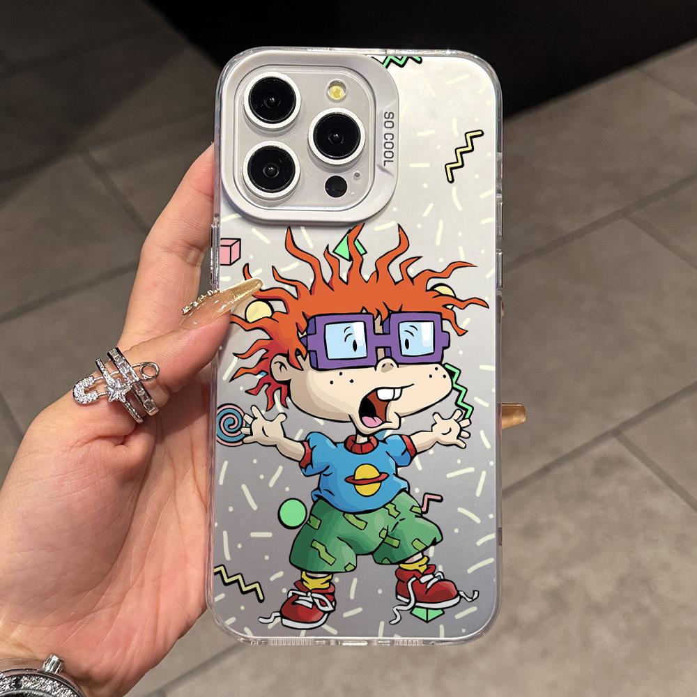 Funny Cartoon R-Rugrat Children Phone Case for Xiaomi Redmi 15C 14C 13C 12C 10 Note 15 14 13 12 Pro Plus 4G 5G Silver Hard Cover