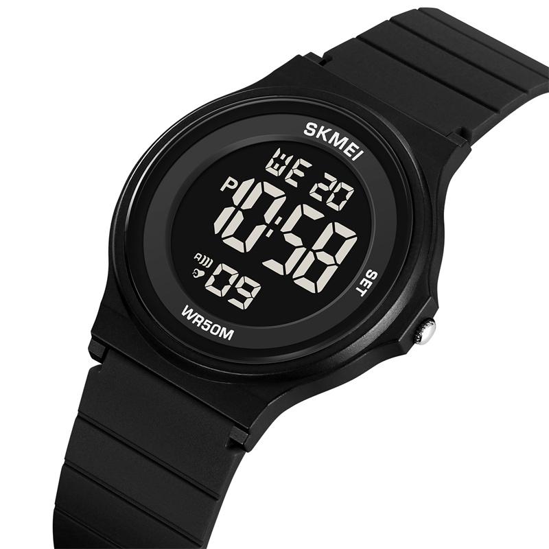 Skmei Student Digital Watches TPU Strap 50M Waterproof Swimming Sport Boys Girls Wristwatch LED Chronograph Kids Alarm Clock