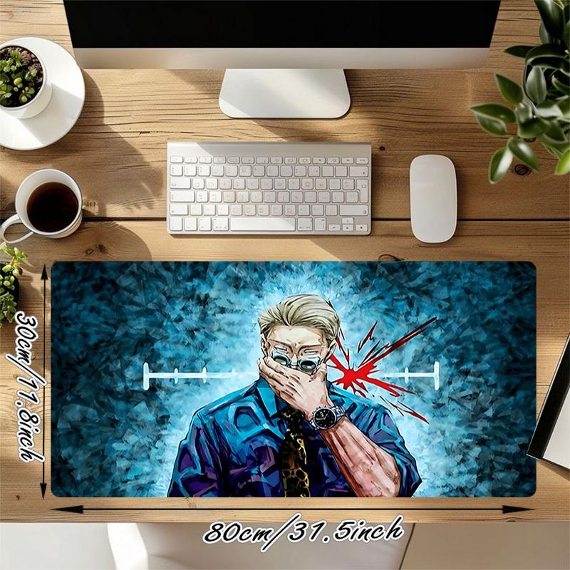 1Pc Blood Power Gaming Mouse Pad Keyboard Desk Mat Non-slip Rubber Lock Edge Waterproof Computer Mousepad for Office Home Decor Y131