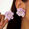 Разноцветное регулируемое кольцо-цветок из смолы с лепестками