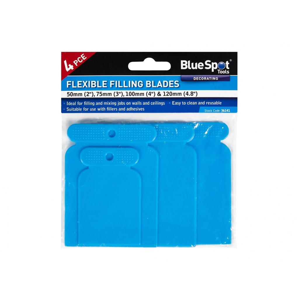 Bluespot Tools Flexible Filling Blade Set, 4 Piece