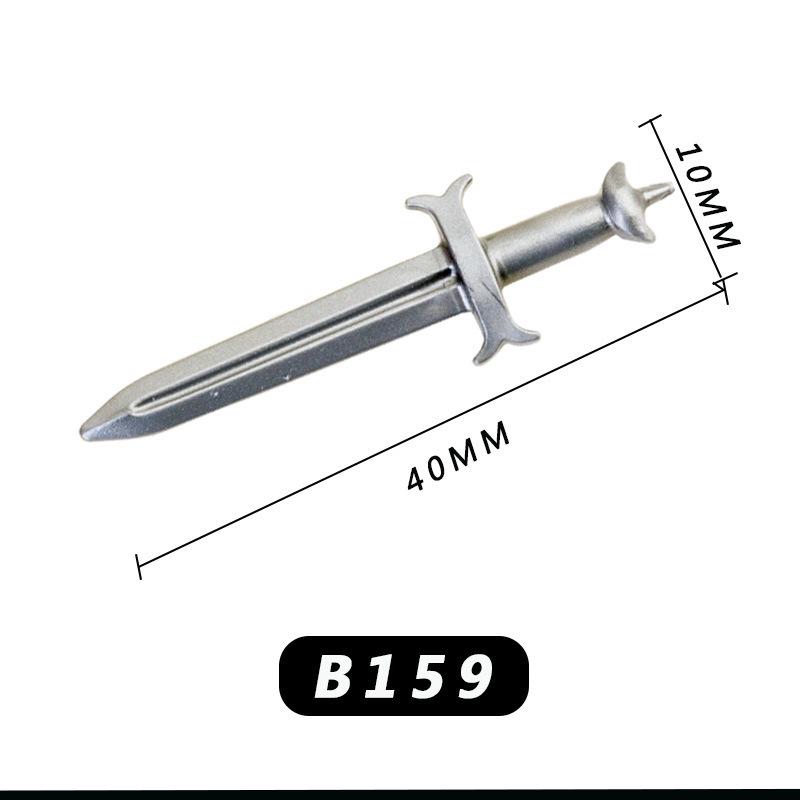 Минифигурка средневекового рыцаря: Фонтан, Рапира, Совместимый с кубиками LEGO