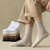 Men's Solid Color Mid-tube Socks Spring and Autumn Breathable Socks Sports Socks