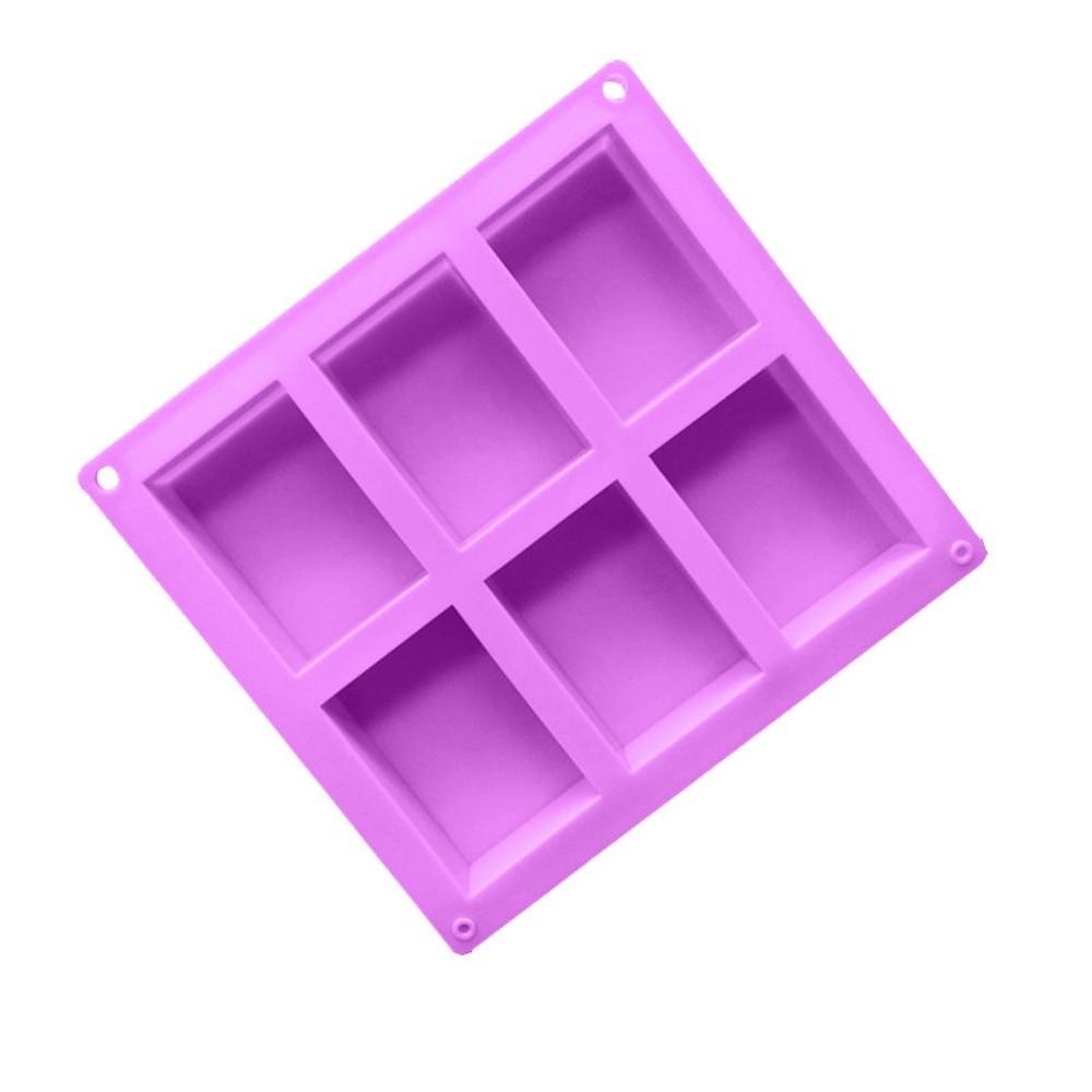 Multifunction Handmade 4/6 Cavity Soaps Supplies Cake Mould Flower Shaped Silicone Soap Mold