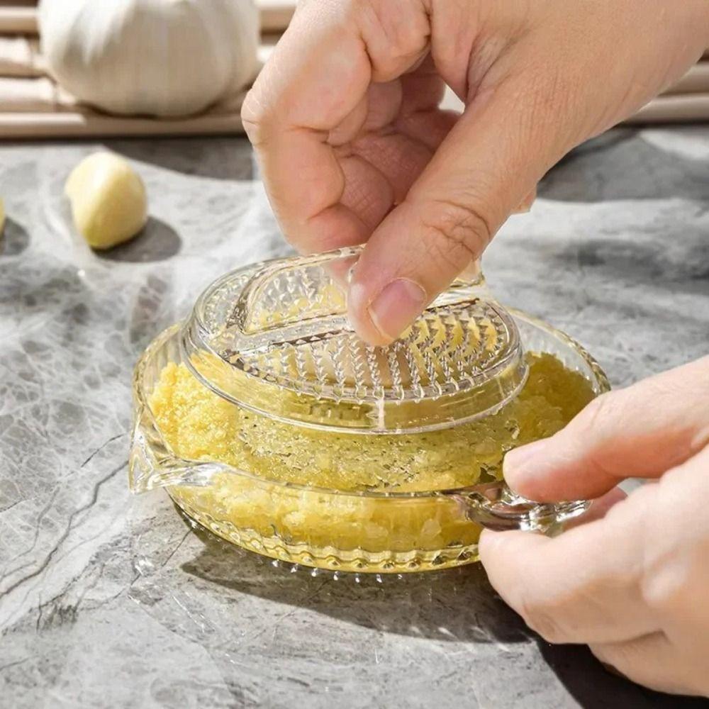 Masher With Lids Ginger Garlic Grater Tools Manual Grinding Tool for Garlic Wasabi Grinders