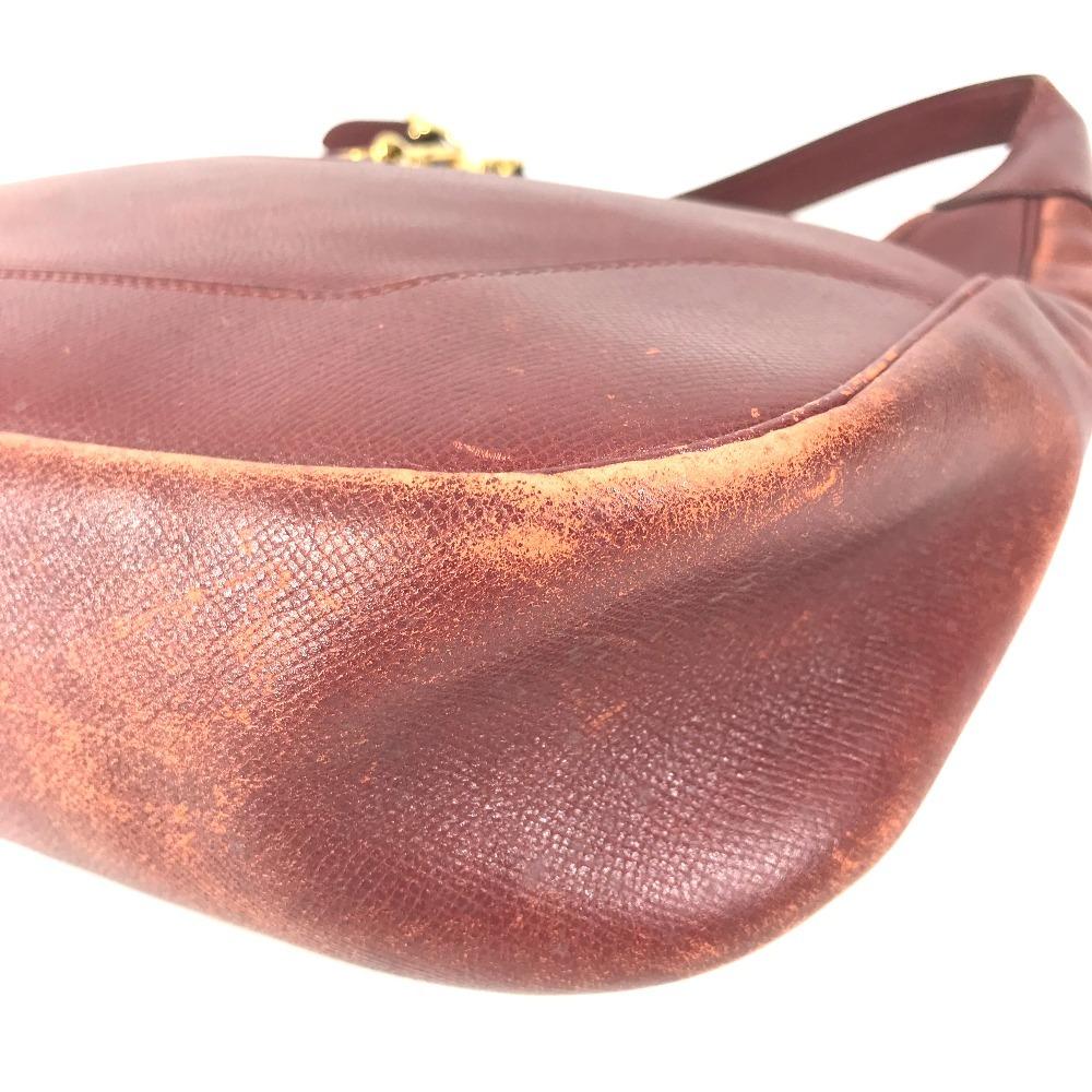 HERMES vintage Trim 31 Tote Bag Shoulder Bag Leather BrownBased/GoldHardware