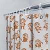 Cute Monkey Print Shower Curtain Waterproof Fabric Home Decor Bathroom Decoration Size 180x240cm