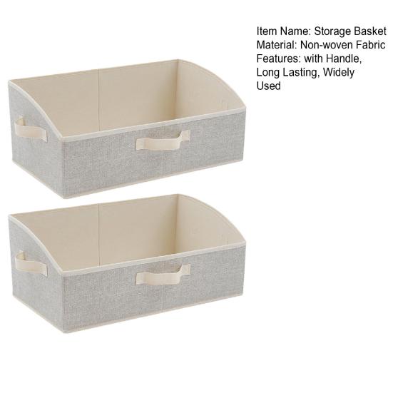 1/2 шт. Корзины для хранения большой емкости, легкий доступ, складные контейнеры для одежды, коробка, трапециевидный органайзер для шкафа, ящики с ручками
