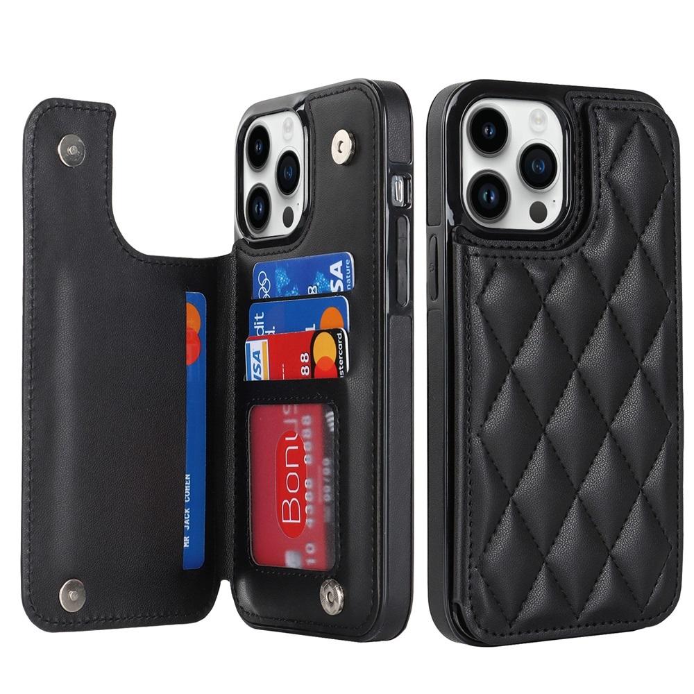 Кожаный ретро-держатель для карт с откидной крышкой для iPhone 11 12 13 14 15 16 17 Pro Max Mini Кошелек Чехол XR X XS Max 8 7 Plus SE