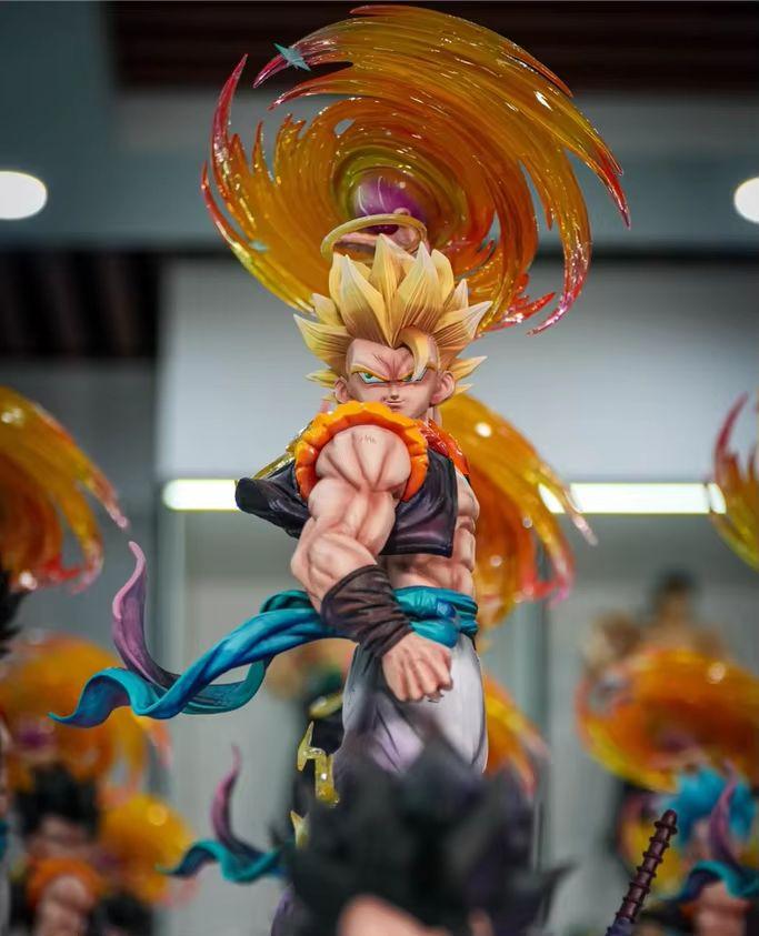 Jt Yunqi 45см Фигурка Dragon Ball Гогота 3 Сменные Головы Ssj2 Super Blue Гогота GK Статуя Аниме Коллекционная Модель Украшение Игрушка Подарок Мальчику
