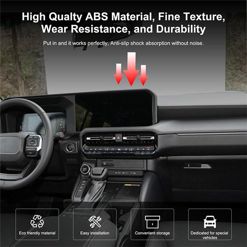 Для Toyota Land Cruiser 250 Prado LC250 2025 Органайзер центральной консоли Заэкранный ящик для хранения Панель приборов Лоток