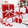 Polyester Heart Print Ribbon Single-Sided Gift Packaging Ribbon Red Love Printed Ribbon  Wedding