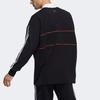 adidas Рубашка поло с длинным рукавом и принтом логотипа Performance, мужские топы, черные GP0893