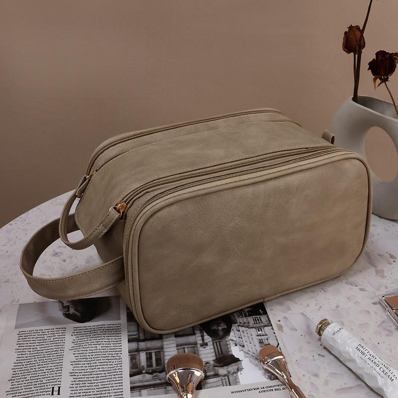 Large capacity cosmetic bag, high-end travel toiletry bag, multi-functional storage bag, portable storage pouch