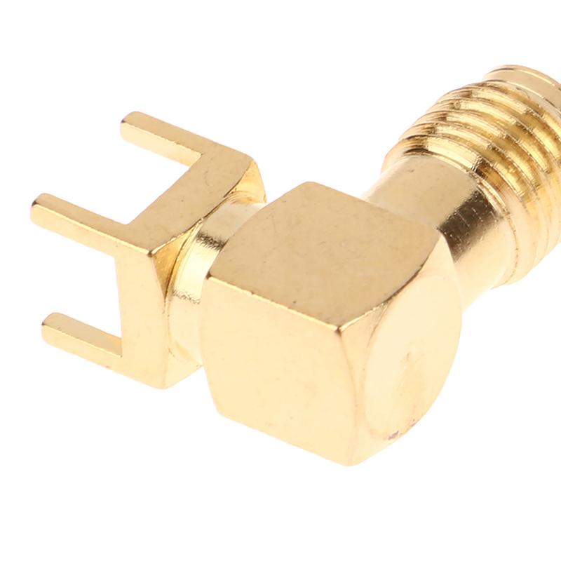 Innovative 2Pcs Rf Copper Connector Plug Socket Sma Female Jack Male Plug Adapter Solder Edge Pcb Straight Right Angle Mount