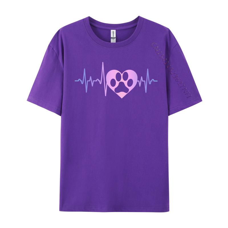Принт лапы собаки, сердцебиение, сердце, графика, 2024, горячая распродажа, день рождения, 3D-печать, топ, футболки, для мужчин, хип-хоп