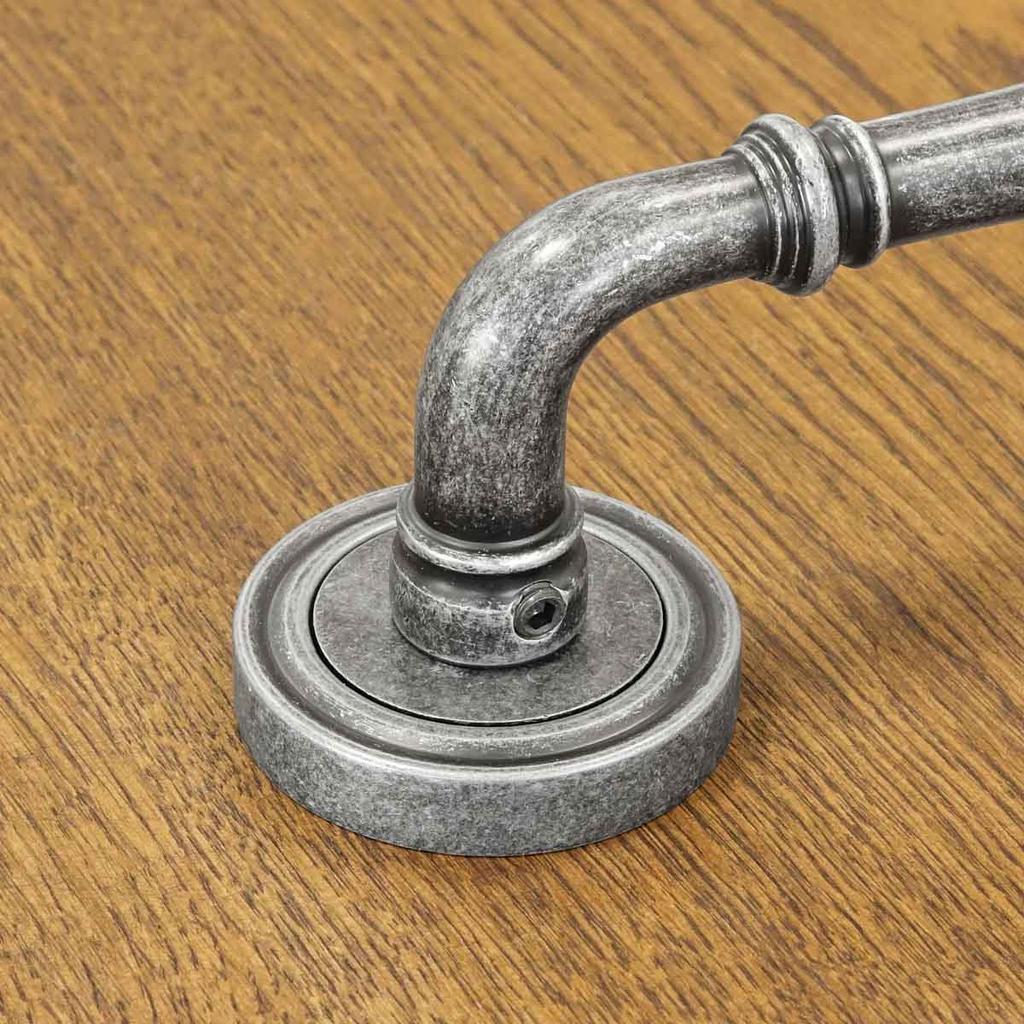 HAMILTON door handle with rosette ANTIQUE NICKEL