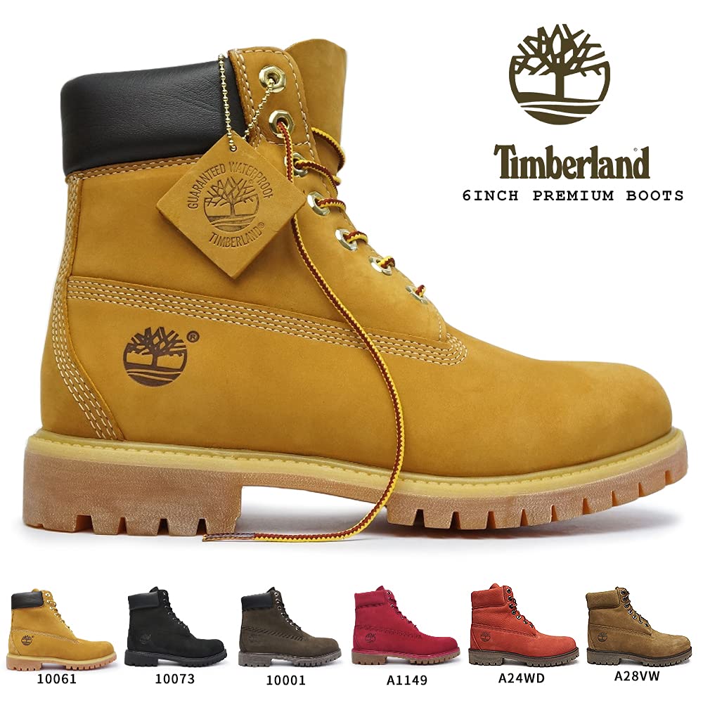 Ботинки Timberland Icon Premium Genuine 10073, мужские, водонепроницаемые, кожаные, 6 дюймов, (Черный нубук), 27.5cm (США 9,5)