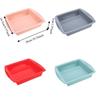 2PCS Heat Resistant Cake Baking Pan Flexible Dessert Baking Mold Multifunctional Bread Mold  Oven