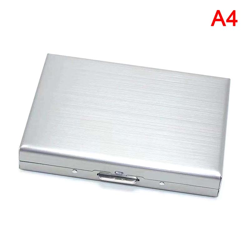 Алюминиевый антимагнитный держатель для карт Женский Мужской Металлический Кожаный Кредитный