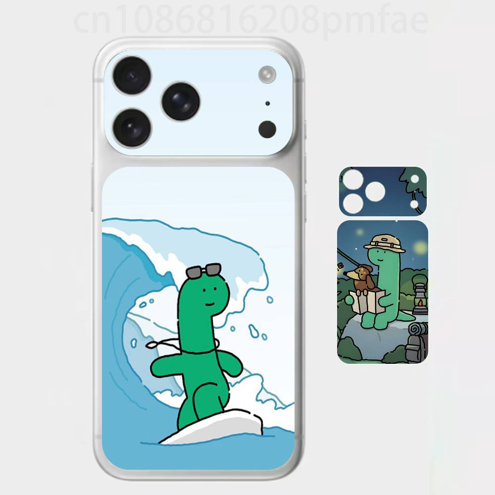 Милый J-joguman Премиальная наклейка-обертка для iPhone 17 Pro/Max, Защитная декаль на заднюю рамку и камеру (Не чехол)