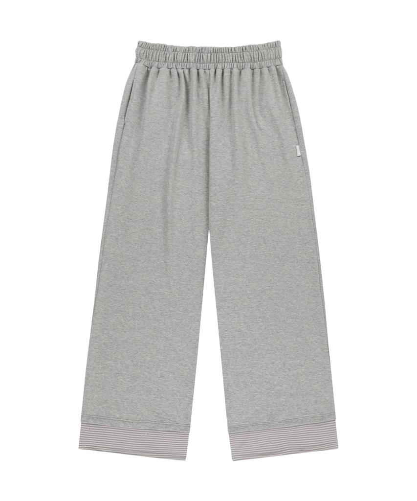 OJOS Hotfix Logo Wide Sweatpants / Gray